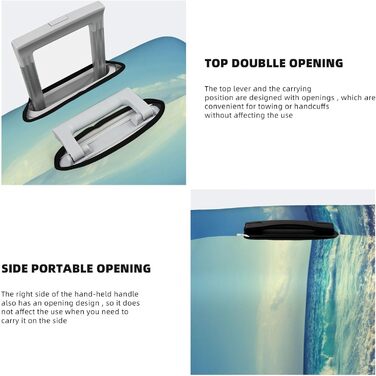 Чохол для багажу Захід сонця на Сейшелах - еластичний захисний чохол від подряпин та пилу, чорний, розмір 90