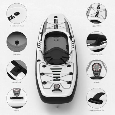 Надувний каяк зі знімним сидінням BOAT