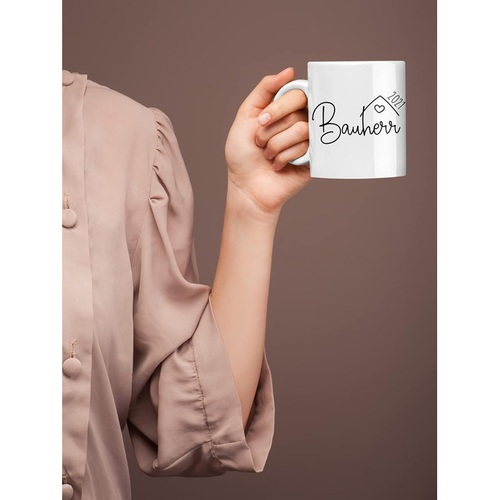 Персоналізована керамічна кружка для будівництва будинку з роком Будівельник 3 Кружка - справжня прикраса на будівельному майданчику Подарунок для чоловіків на завершення Біла ручка та внутрішня частина