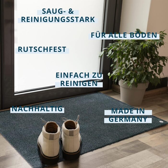 Килимок для дверей Ha-Ra для приміщень Eco Premium I 60x90 см I Антрацит Антрацит 60x90 см