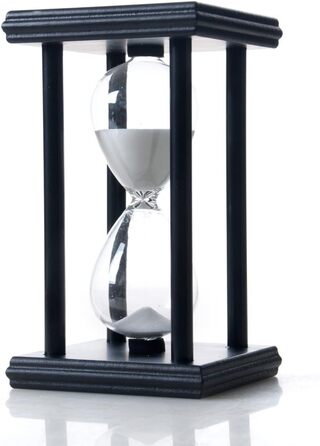 Пісочний годинник, дерево, дерево (15 хвилин, чорний)