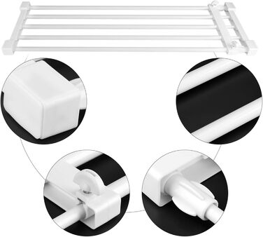 Телескопічна полиця-роздільник для гардеробу, легко встановлюється, полиця без цвяхів для організації шаф