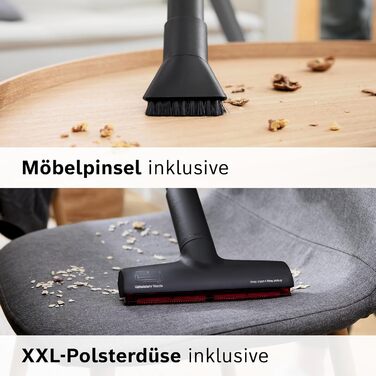 Безмішковий пилосос Bosch серії 4 BGS21CAR, гігієнічний фільтр, 10-річна гарантія на двигун, XXL насадка для оббивки, XXL насадка