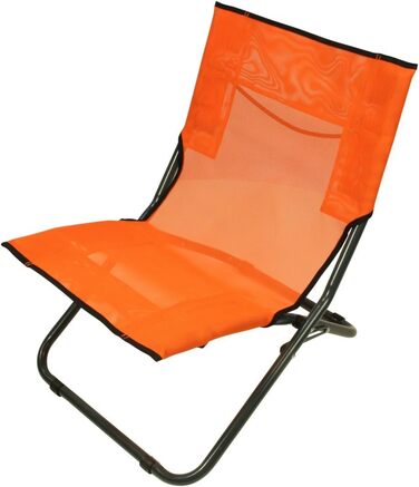 Пляжне крісло Fridani BCO XL Кемпінгове крісло Помаранчеве розкладне крісло ручка для перенесення Повітропроникне садове крісло