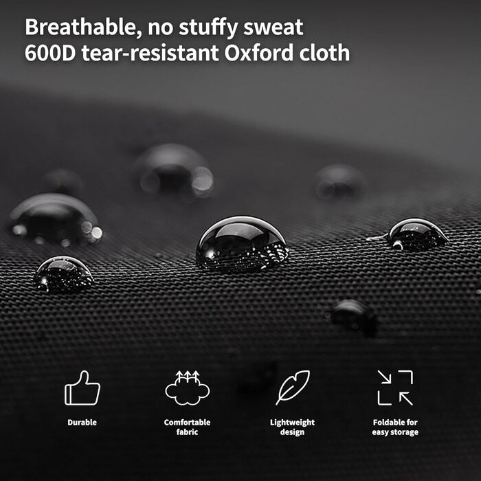 Крісло Naturehike, кемпінгове крісло, надлегке складне крісло, невелика вага 150 кг, для риболовлі, пікніка, походів на свіжому повітрі (чорне)