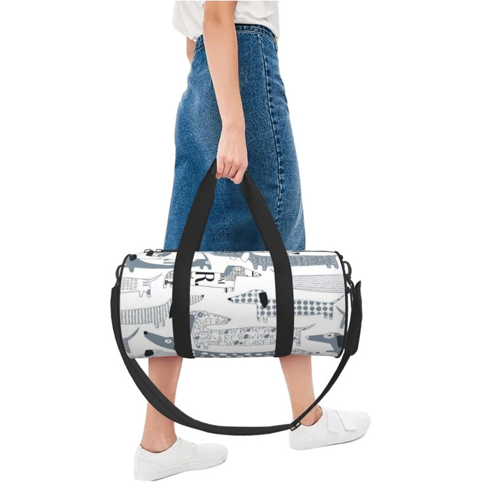 Містка дорожня сумка для подорожей, легка та довговічна, чудовий подарунок для походів, відпустки, ділових поїздок та іншого, з милим таксою, універсальний розмір