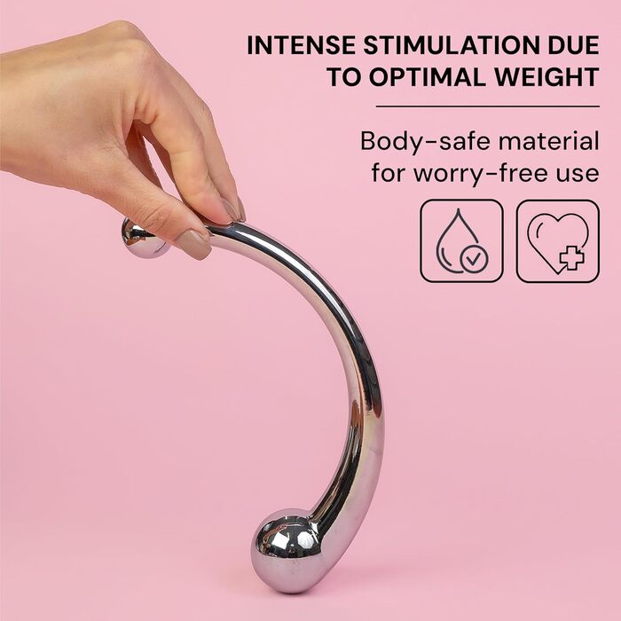 Анальний плаг Future of Your Pleasure, з нержавіючої сталі, 20 см, подвійний діаметр 2,4–3,9 см, 510 г