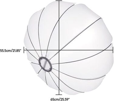 Професійний софтбокс, освітлення для фотографії, 65 см, сферичне, розбірне, кріплення Bowens, лайтбокс для фоторепродукції, софтбокс
