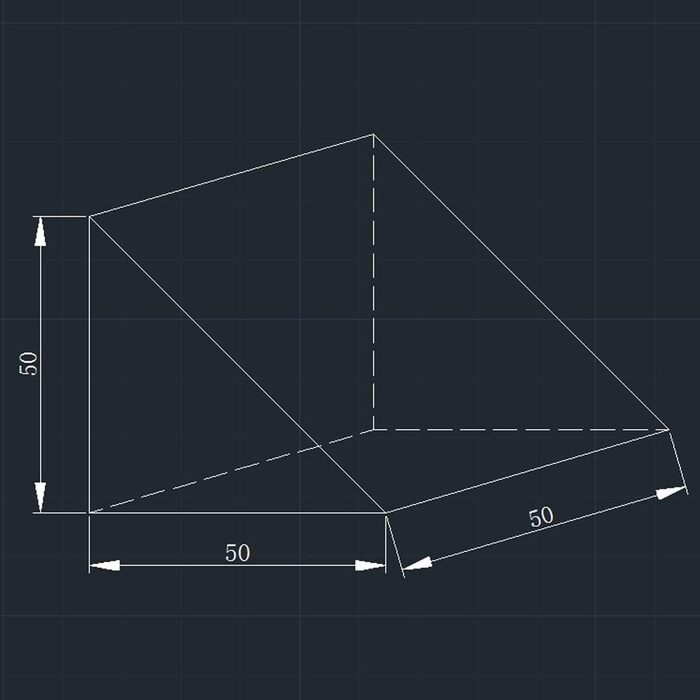 Оптична скляна рефлекторна призма, прямокутна призма, підходить для точних оптичних інструментів, 50 50 5070 70 70 мм, 70 70 70 мм (50x50x50 мм)
