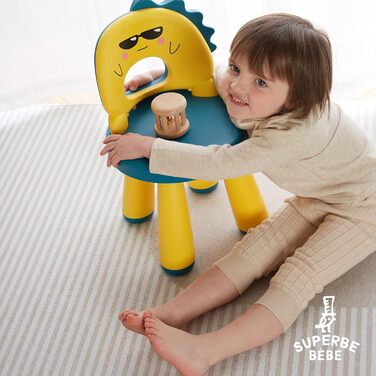 Дитячий стілець із пластику - Дитячий табурет - Зручний Легкий і міцний - Підходить для дітей від 2 до 6 років - Легко миється - Е