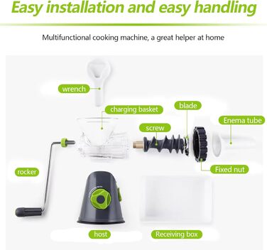 Набір ручних м'ясорубок, шеф-кухарська м'ясорубка з насадкою для печива, роторна м'ясорубка для м'яса, також ідеально підходить дл