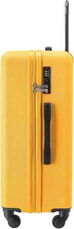 Валіза Puccini Bali, жорсткий корпус, середній розмір, жовтий колір (6)