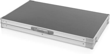 Кухня для кемпінгу Campart Toledo Легко складається 2 відділення з 3 полицями кожне 4 регульовані ніжки Антрацит KI-0758, задня, чорна 6 полиць чорного кольору