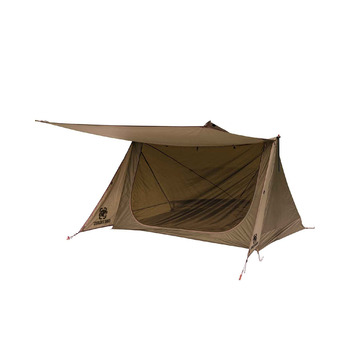 Намет OneTigris Backwoods Bungalow 2.0 для 1-2 осіб, кемпінговий намет, легкий розкладний намет, водонепроникний, 3-сезонний намет-укриття для походів на природі (коричневий колір Coyote Brown), версія 2.0