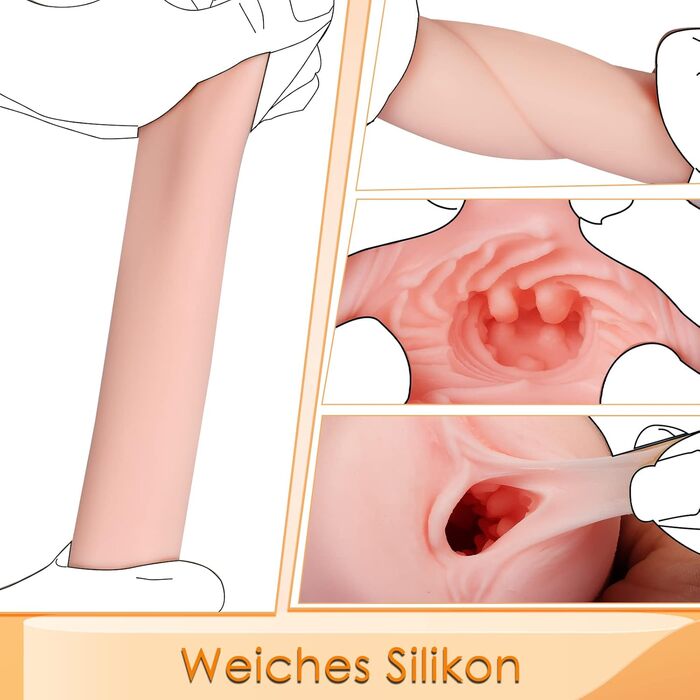 Mастурбатор-яйце Naughty Devil, помаранчевий, портативний