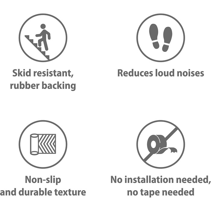 Килимки для сходів CAMILSON Нековзні килимові накладки для використання всередині та зовні приміщень Сходинки для домашніх тварин (Набір з 13 шт., бежева лінія)