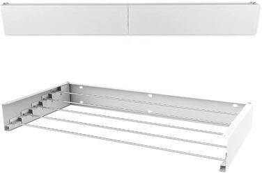 Конячка для білизни, 80 см біла для настінного монтажу, настінна сушарка для білизни Настінна сушарка для білизни, складна, висувн