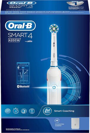 Електрична зубна щітка Oral-B Power Smart 4200W біла, 490 г