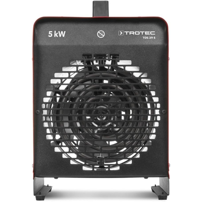 Тепловентилятор TROTEC TDS 29 E теплова потужність 2,5 кВт / 5 кВт будівельний обігрівач, об&39єм повітря 430 м/год тепловентилятор для майстерень, промисловості, цехів, гаражів