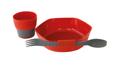 Набір туристичного посуду Robens Leaf Meal Kit Fire Red (690276)