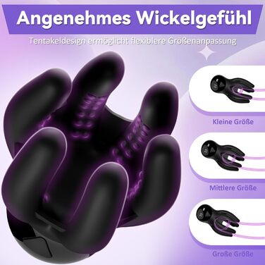 Електричний мастурбатор для чоловіків - секс-іграшка для чоловіків з 10 різними режимами вібрації для стимуляції головки статевого члена та збільшення витривалості, потужніший вібратор для пеніса