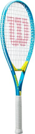 Дитяча тенісна ракетка Wilson Ultra Power 25 – 235 г, зі струнами, чорно-сіра, для дітей 9–10 років