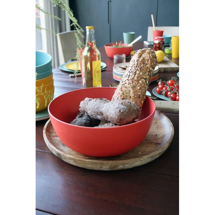 Салатник для кемпінгу Boost-Bowl 2000 мл, миска з біопластику C-PLA (Terra Red)