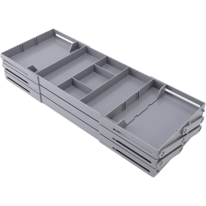 Розширюваний органайзер для столу, універсальне використання, пластиковий футляр для ювелірних виробів, вітрина, складна коробка для зберігання інструментів для макіяжу та аксесуарів для волосся, охайний житловий простір