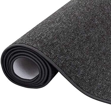 Велюровий килим Snapstyle Gourmet Runner Strong Black Grey в 9 розмірах 80x160 см