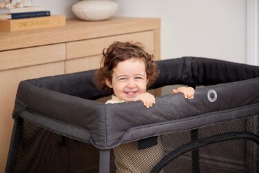 Компактне дитяче ліжечко-дорожнє ліжечко з матрацом від Baby Elegance Легке, складне ліжечко з колискою та сітчастими бортиками Ідеальне портативне ліжечко-дорожнє ліжечко для немовлят та малюків вагою до 15 кг