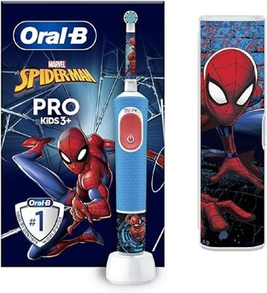 Електрична зубна щітка Vitality Pro Kids Spiderman з дорожнім кейсом