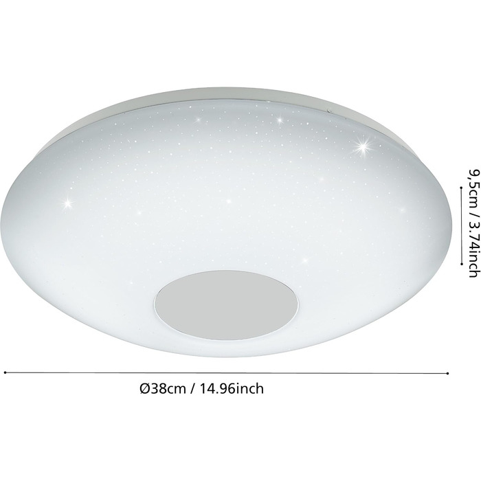 Стеля LED світильник EGLO Voltago 2, 1 лампа, білий, Ø 38 см