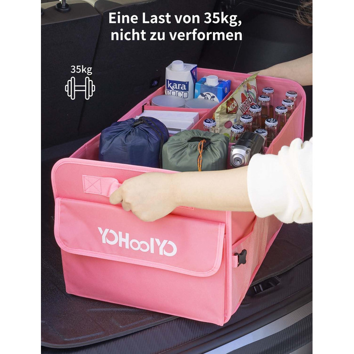 Організатор багажника складний 72 л автомобільний багажник сумка підтримує 35 кг 600D оксфордська тканина водонепроникний нековзни