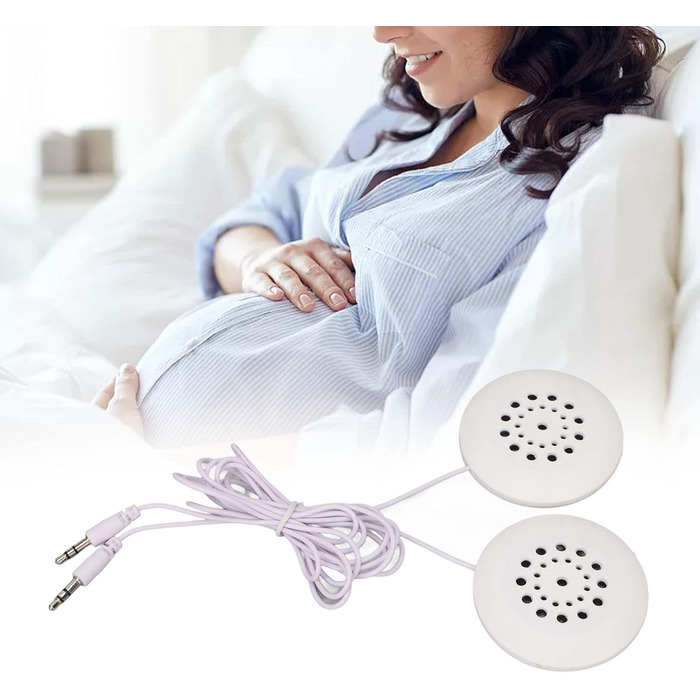 Допологові Belly Headphones Music Splitter Жінки під час вагітності Belly Speaker for Fetus Formation White