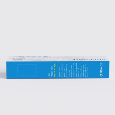 Проекційний будильник для спальні, цифровий будильник з великим 7-дюймовим світлодіодним дисплеєм, диммер, проектор на 180, зарядний пристрій USB, 12/24 год, літній час, відкладення, резервне живлення акумулятора, настільний настінний стельовий годинник д