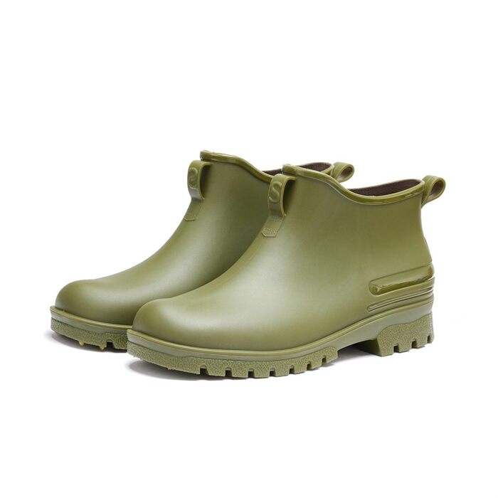 Чоловічі гумові чоботи, водонепроникне взуття для активного відпочинку, зносостійке пластикове взуття, бавовняні теплі короткі гумові чоботи, колір 4, розмір ЄС 42