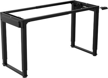 Регульована по висоті каркас столу Kirkkonummi зі сталі з 2 двигунами та 2 функціями пам&39яті, електрична, 135x55 см, чорна