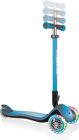 Самокат GLOBBER Elite - самокат для дітей від 3 років - самокат 120/80 мм - ABEC 5, 3 колеса - регульований по висоті - світлодіод