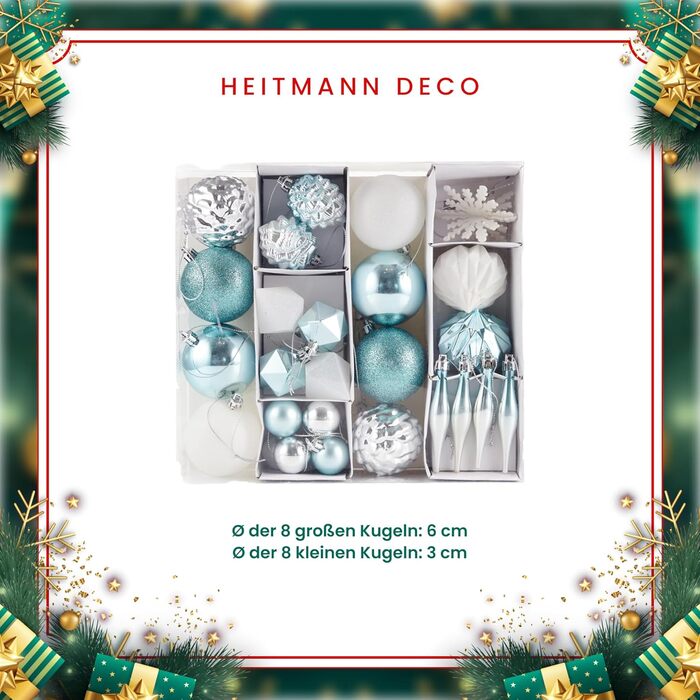 Набір ялинкових кульок з 29 предметів HEITMANN DECO
