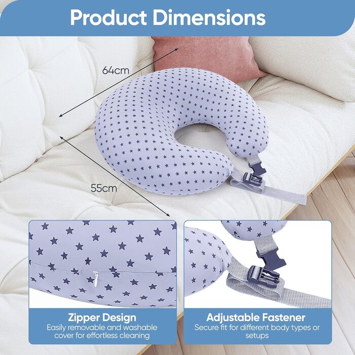 Подушка для читання WildFun для покращення постави та зменшення втоми, компактна подушка для підтримки рук під час читання, гри, роботи, сидіння в ліжку/дивані