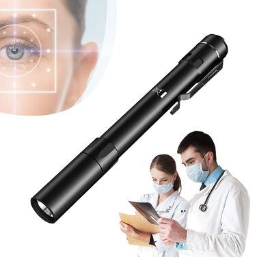 Професійний аварійний ліхтарик-ручка, світлодіодний ліхтарик із затискачем, колірна температура 5000K, простий у використанні та перенесенні, регульована яскравість, водонепроникний IPX8, стійкий до падінь