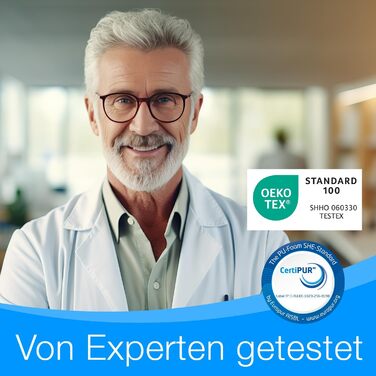 Розкладний матрац ELONEO Premium Visco 90x200 см, надвисокий 15 см, розкладний гостьовий матрац, розкладний матрац, розкладний матрац, матрац з підтримкою спини, дорожній матрац, розкладне гостьове ліжко, розкладне ліжко, яке можна прати, сірий/білий 90 x