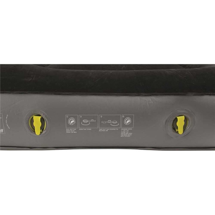 Матрац Outwell Flock Classic з двома камерами, для дорослих, унісекс, сірий, один розмір