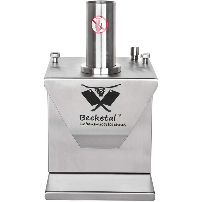 Професійний різак Beeketal 'CSB-3E Professional Gastro Currywurst електричний з регулюванням товщини різання від 5-30 мм, корпус ковбасної нарізки та ніж з нержавіючої сталі, двигун 135 Вт (не обслуговується)