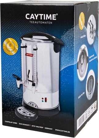 Чайник Caytime A8 - Чайник, утеплений з подвійною стінкою - Samovar, Semaver 8 літрів Аналог 8 л