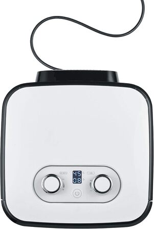 З 4 лотками з нержавіючої сталі, 400 Вт, 24-годинний таймер, регулятор температури 35-80C, дуже компактний, чорний, 2042EU