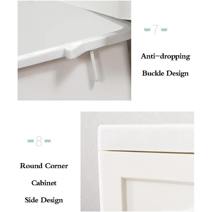 Кошики для зберігання Шафа для зберігання / ящик для зберігання Проста дитяча шафа Пластикові подвійні двері Сучасна мінімалістичн