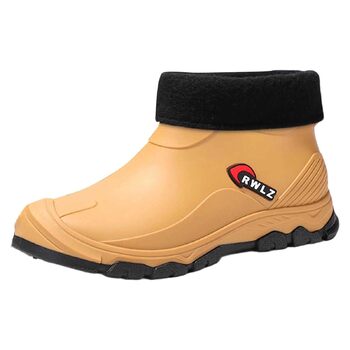Чоловічі гумові черевики 2026 року, стильні, теплі, для поїздок на роботу, гумове кухонне взуття, яке легко чиститься, міцні водонепроникні гетри для активного відпочинку на вулиці, розмір 44 EU, хакі