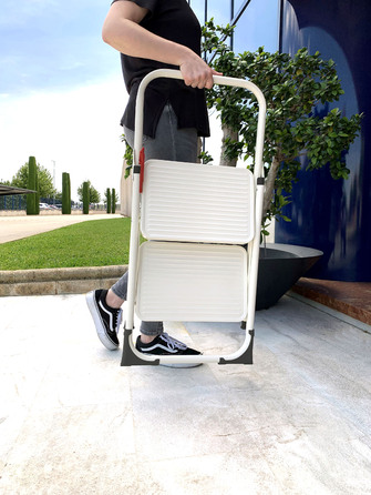 Драбина Rolser Taburete M/10 UNE 2 щаблі Blanco (MET003-1024)