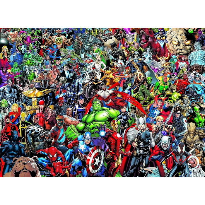 Елементів, Impossible Puzzle, гра на спритність для всієї родини, барвистий пазл, дорослий пазл від 14 років, 39411 Marvel Univers